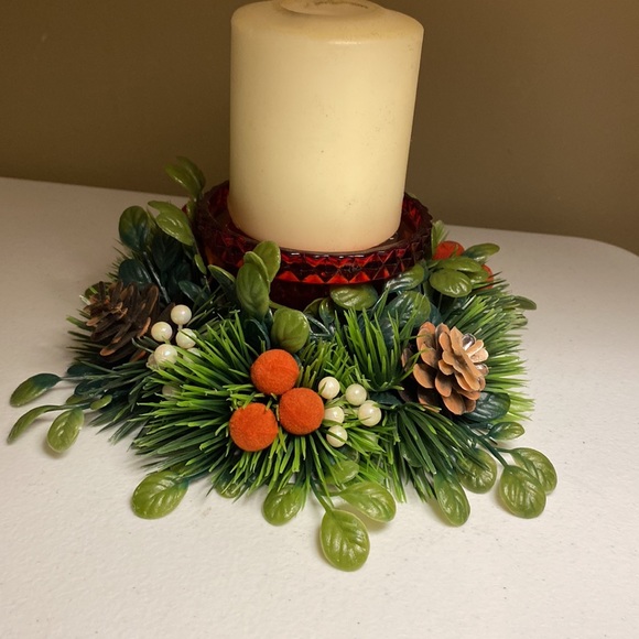 🎄🎄🎄 Plastic Candle Wreath (Only) - Picture 5 of 7